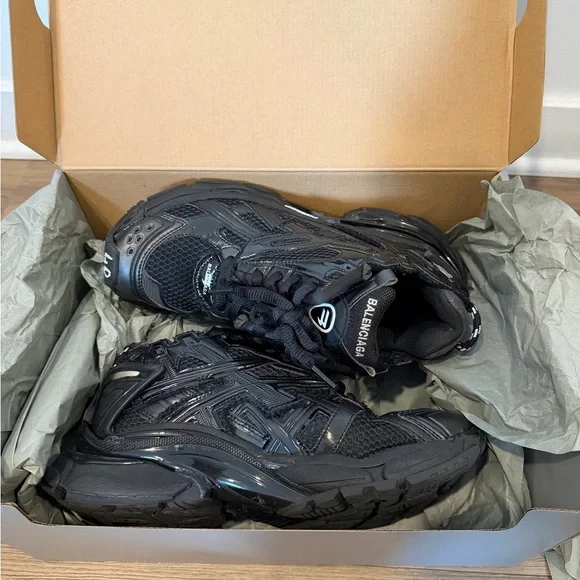 Balenciaga Black Runner Sneakers - Picture 2 of 9